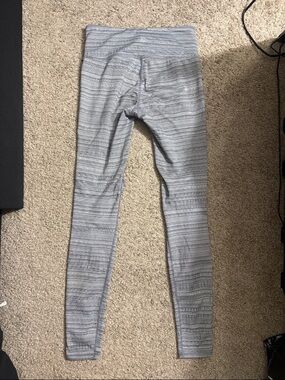 Athleta Grey and White Leggings Size Small